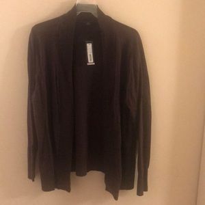 Worthington brown open cardigan